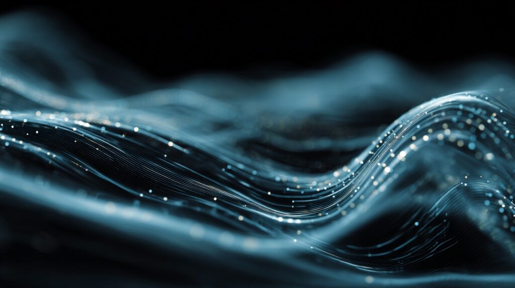 Abstrakte digitale Wellen